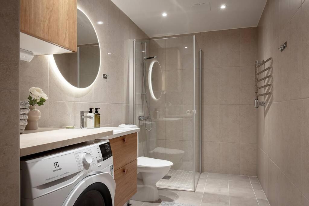 Modern Elegance I Hagastaden Apartment Stockholm Ngoại thất bức ảnh